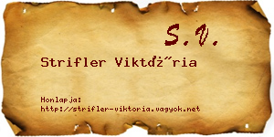Strifler Viktória névjegykártya